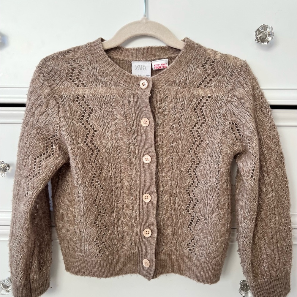 Zara girls wool/silk Cardigan